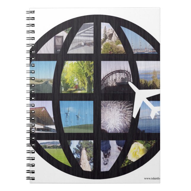 Cuaderno Globe de las fotos retro divertidas (Frente)