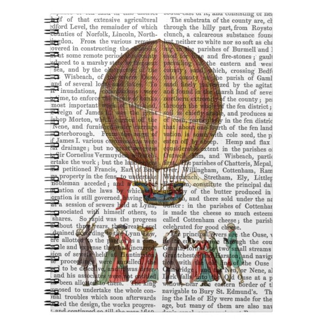 Cuaderno Globo De Aire Caliente Y Gente (Frente)