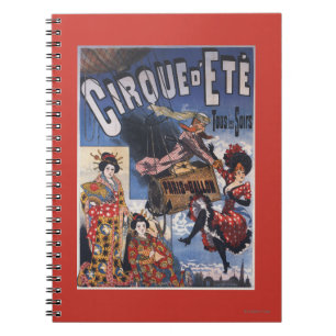 Cuaderno Globo de aire caliente y poster japonés de las
