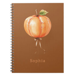 Cuaderno Globo de Calabaza Naranja