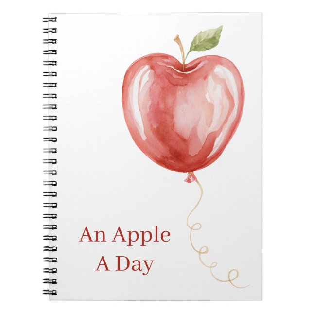 Cuaderno Globo de Manzana Roja (Frente)