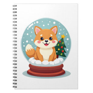 Cuaderno Globo de nieve de Shiba