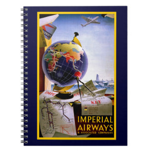Cuaderno Globo de vías aéreas imperiales