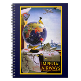 Cuaderno Globo de vías aéreas imperiales