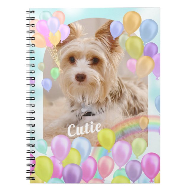 Cuaderno Globo fotográfico de Mascota animal (Frente)