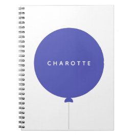 Cuaderno Globo moderno | Royal Blue Fun Stylish Trending Na