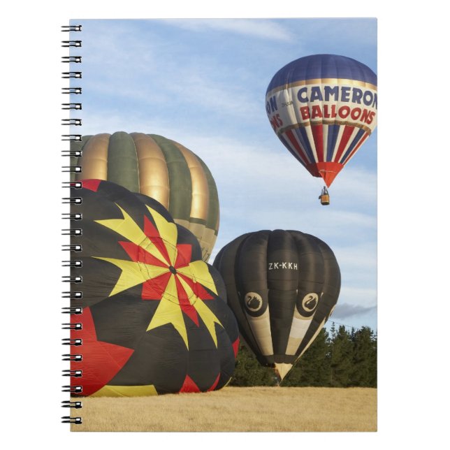 Cuaderno Globos aerostáticos cerca de Wanaka, Isla Sur, Nue (Frente)