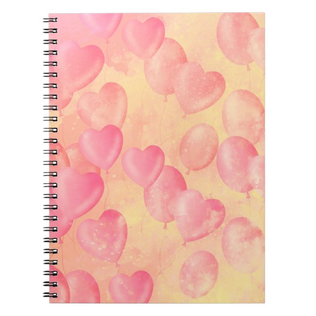 Cuaderno Globos azules Sereno cielo soleado  (Frente)