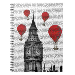 Cuaderno Globos de aire caliente Big Ben y Red
