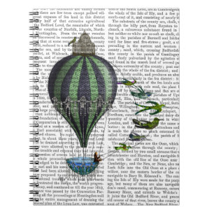 Cuaderno Globos de aire caliente y aves