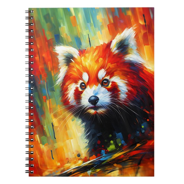 Cuaderno Glow del Panda Rojo (Frente)