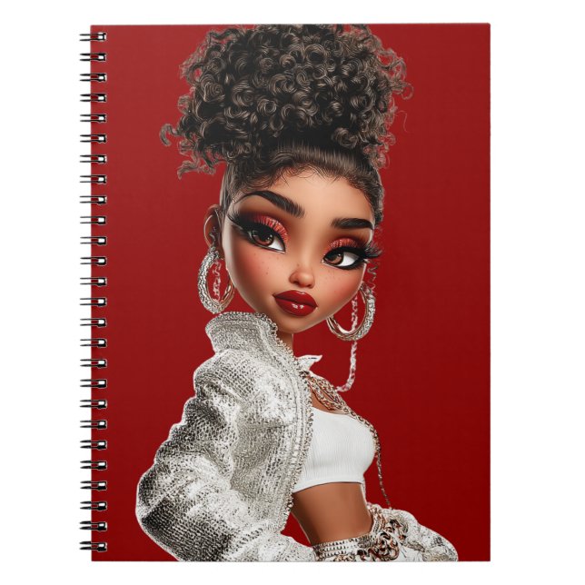 Cuaderno Glow Getter Red Spiral Photo Notebook (Frente)
