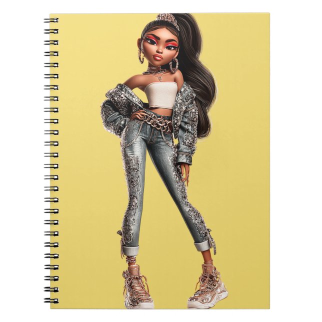 Cuaderno Glow Getter Yellow Spiral Photo Notebook (Frente)