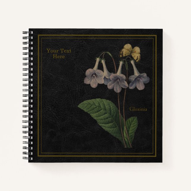 Cuaderno Gloxinia Black Notebook (Anverso)