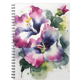 Cuaderno Gloxinia - Watercolor flowers