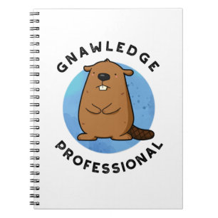 Cuaderno Gnawledge Profesional Chiste Divertido de Castor 