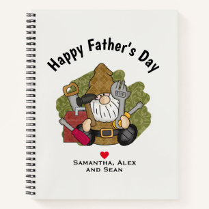 Cuaderno Gnome de Handyman Garden personalizado y personali