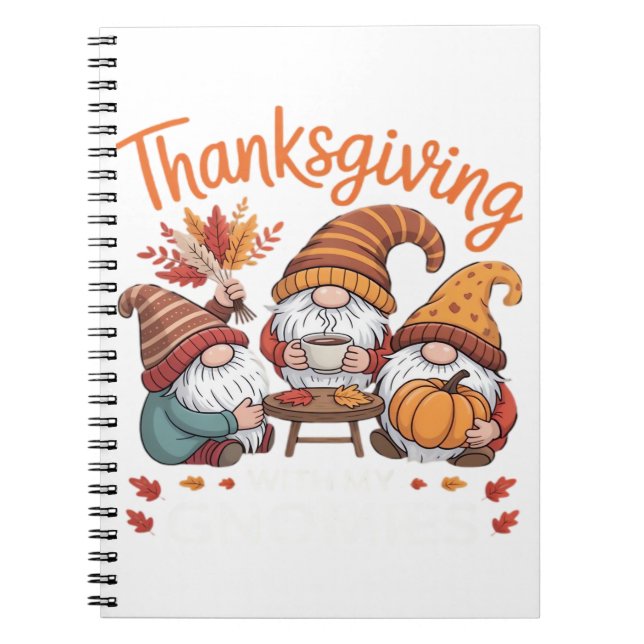 Cuaderno Gnome Fall Leopard Turkey Essential T (Frente)