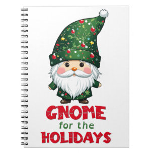 Cuaderno Gnome Para Los Navidades Funny Y Adorable De Las V