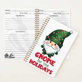 Cuaderno Gnome Para Los Navidades Funny Y Adorable De Las V
