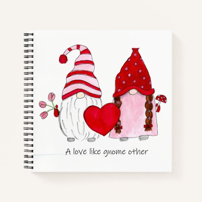 Cuaderno Gnome Valentine Un amor como gnome otros (Anverso)