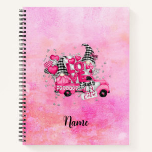 Cuaderno Gnomes de amor en un camión vintage
