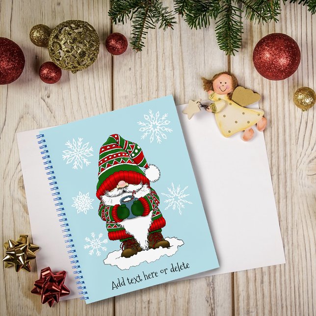 Cuaderno Gnomo de Navidad Acogedor Rojo Verde Invierno Lind (Subido por el creador)
