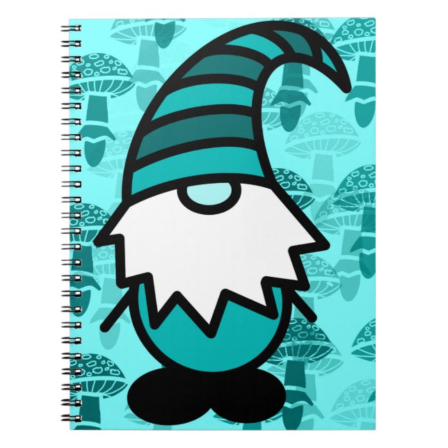 Cuaderno Gnomo turquesa (Frente)