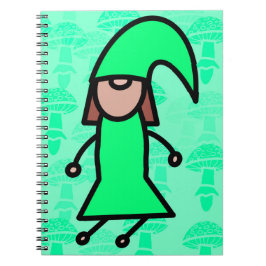 Cuaderno Gnomo verdeee