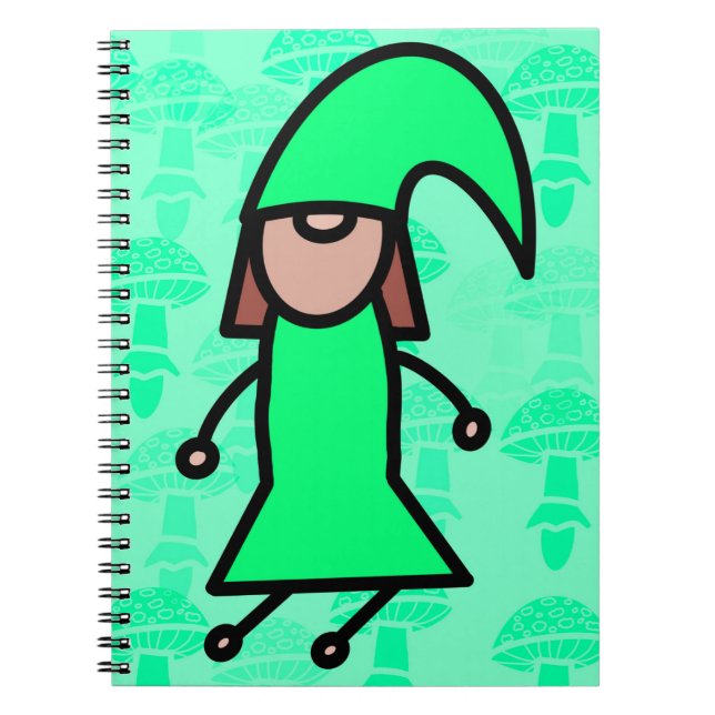 Cuaderno Gnomo verdeee (Frente)