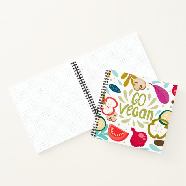 Cuaderno Go Vegan Recipe Notebooks (Interior)
