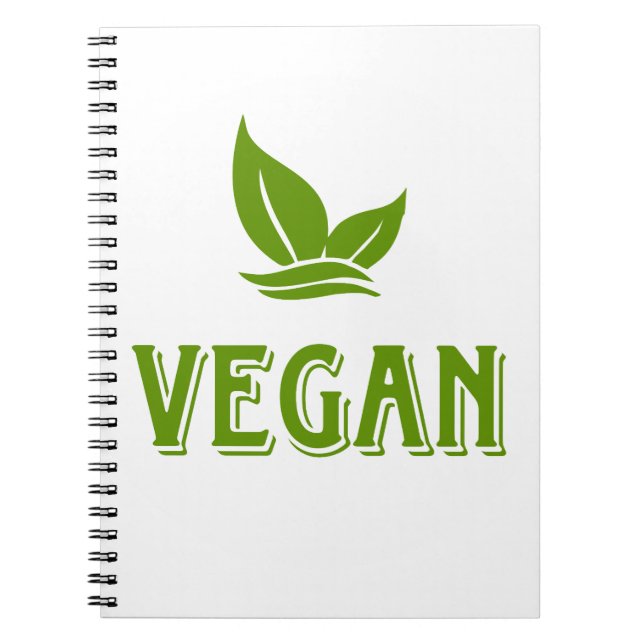 Cuaderno Go Vegan, vegan, veggie, vegetarian, (Frente)