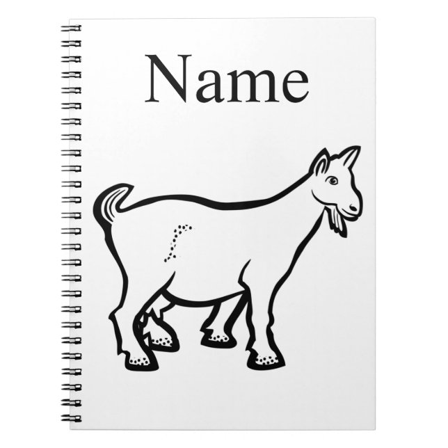 Cuaderno Goat Animal Thunder_Cove (Frente)