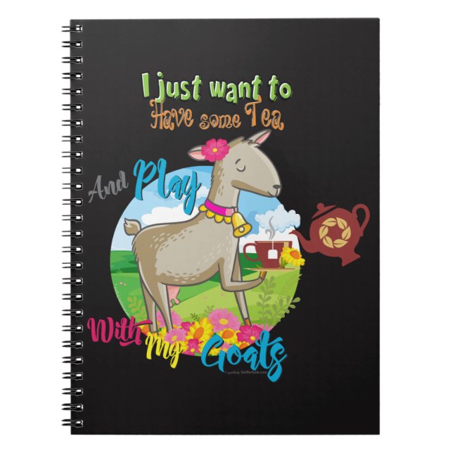 Cuaderno GOAT | Sólo quiere un poco de té con cabras (Frente)