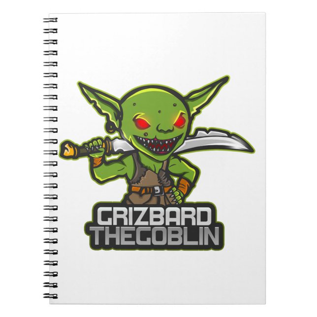 Cuaderno Goblin llamado Grizbard (Frente)