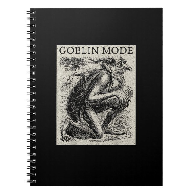 Cuaderno Goblin Mode Goblincore Fairycore Medieval Grunge (Frente)