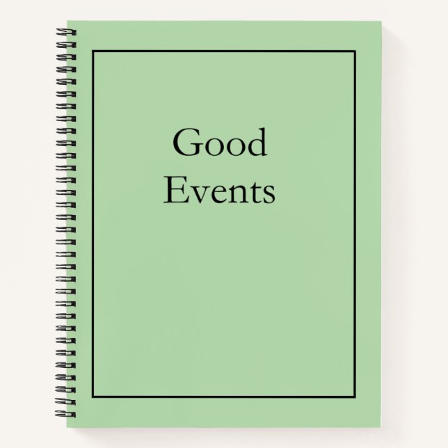 Cuaderno God and Bad times (Anverso)