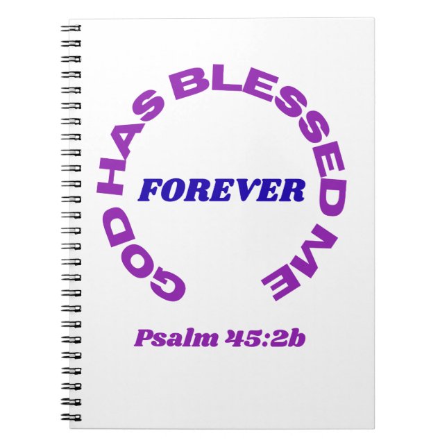 Cuaderno God Has Blessed Me Forever Notebook (Frente)