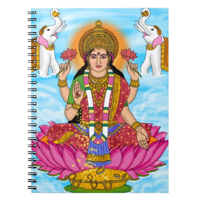 Cuaderno Goddess Lakshmi Notebook (Frente)