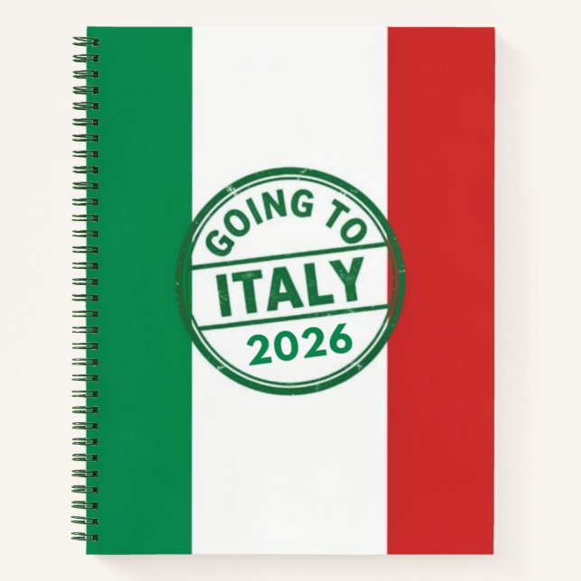 Cuaderno Going to Italy 2026 (Anverso)