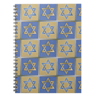Cuaderno Gold Blue Star of David Art Panels