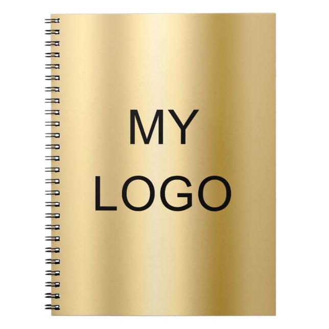 Cuaderno Gold business company logo (Frente)