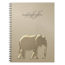 Gold Elephant Luxury Monogrammed