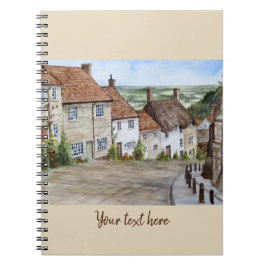 Cuaderno Gold Hill, Shaftesbury, pintura Dorset Watercolor