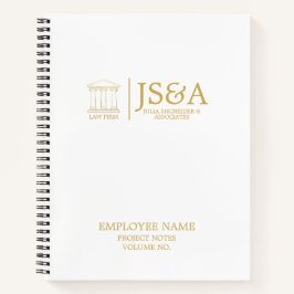 Cuaderno Gold Justice Columns Law Firm
