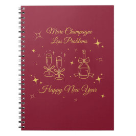 Cuaderno Gold Line Art New Year Design
