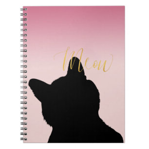 Cuaderno Gold Meow Kitty