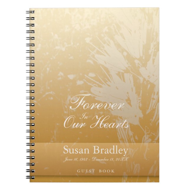 Cuaderno Golden Asphodel Funeral Memorial (Frente)