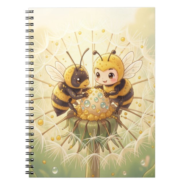 Cuaderno Golden Bumblebee in Bloom Dance.5 (Frente)
