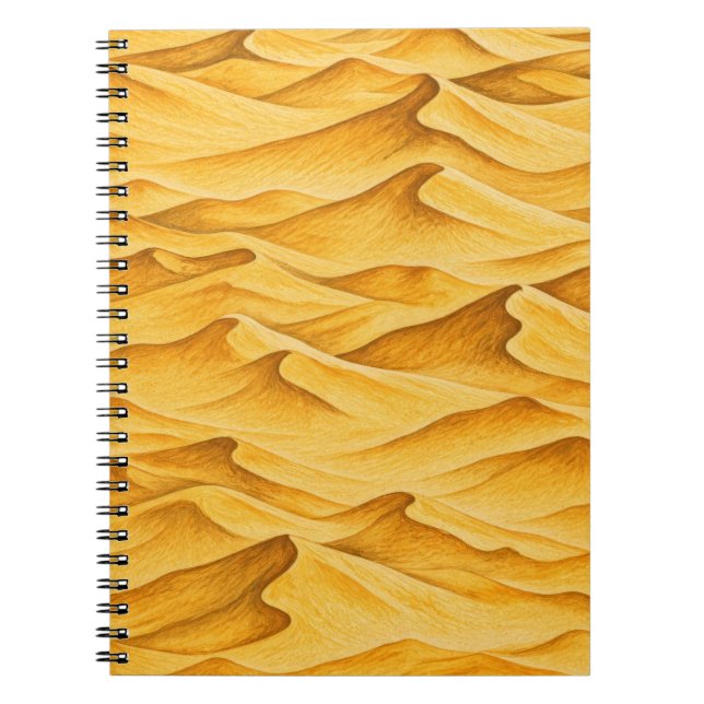 Cuaderno Golden Desert Sand Dunes (Frente)